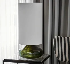 Lampe*House Doctor Lampe à poser, HDMatte, , Ø30cm, H68cm - Blanc et vert