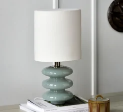 Lampe à poser, HDStep S, bleu clair et blanc cassé, Ø22,5cm, H45cm - House Doctor