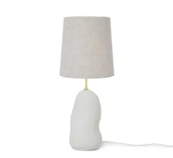Lampe*Ferm Living Lampe à poser, Hebe Medium blanc cassé, abat-jour Eclipse , Ø27,5cm, H71,5cm - naturel