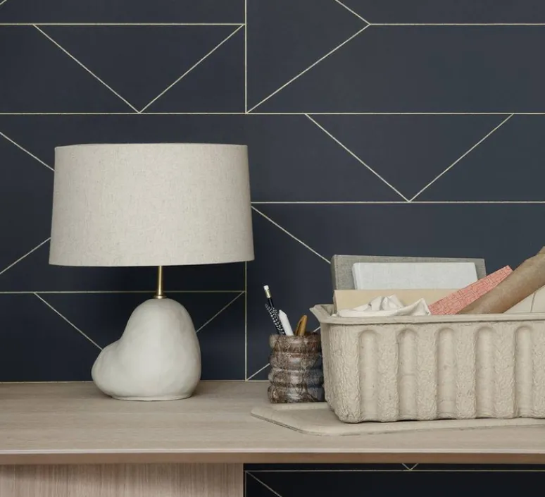 Lampe*Ferm Living Lampe à poser, Hebe small blanc cassé, abat-jour Eclipse naturel, Ø33cm, H48,5cm - Blanc cassé, naturel