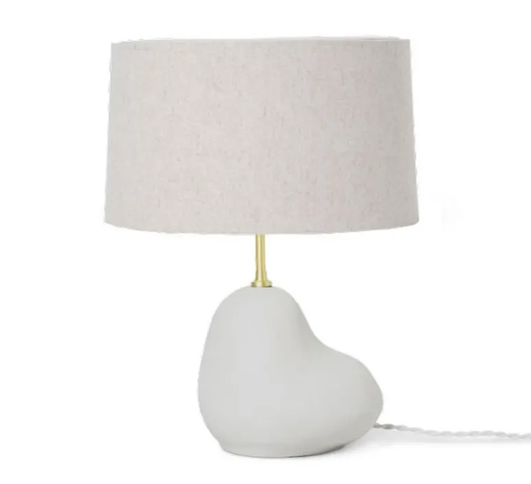 Lampe*Ferm Living Lampe à poser, Hebe small blanc cassé, abat-jour Eclipse naturel, Ø33cm, H48,5cm - Blanc cassé, naturel