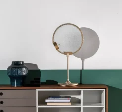 Lampe*Masiero Lampe à poser, Horo TL, , LED, dim, 3000K, 1854 lm, L30cm, H60cm - Laiton, transparent