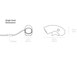 Lampe*Darmes Lampe à poser, Hyphen Simple, , L11cm, H15cm, 3000K, 1000lm - Porcelaine naturelle