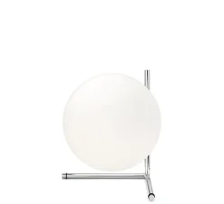 Lampe*Flos Lampe à poser, IC Lights Table 2, , Ø30cm, H35cm - opalin et chromé