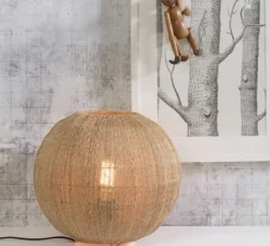 Lampe à poser, Iguazu, naturel, Ø32cm, H36cm - Good&Mojo