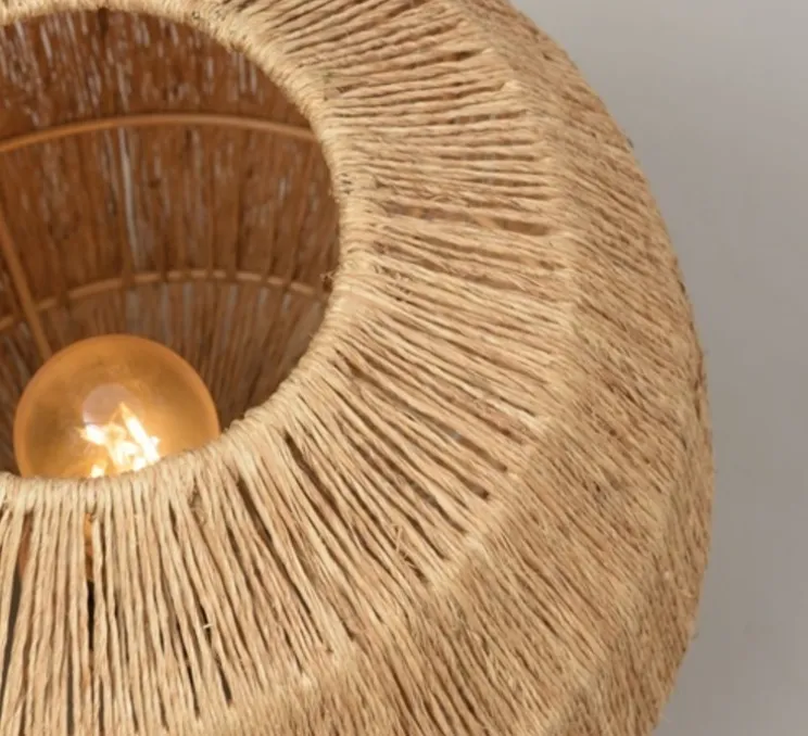 Lampe à poser, Iguazu, naturel, Ø25cm, H25cm - Good&Mojo