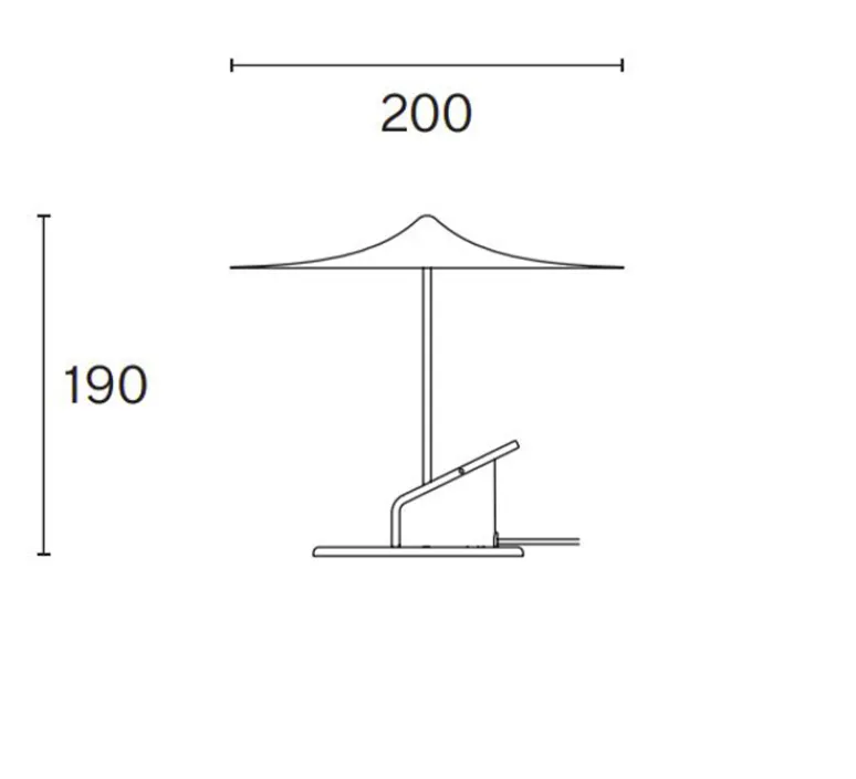Lampe|Enfants*Wastberg Lampe à poser, Ile, blanc signalisation, LED, 2700K, 690lm, Ø20cm, H19cm - blanc traffic