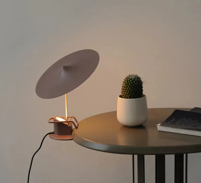 Enfants|Lampe*Wastberg Lampe à poser, Ile, , LED, 2700K, 690lm, Ø20cm, H19cm - marron gris