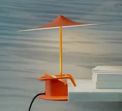 Lampe à poser, Ile, rouge coquelicot, LED, 2700K, 690lm, Ø20cm, H19cm - Wastberg