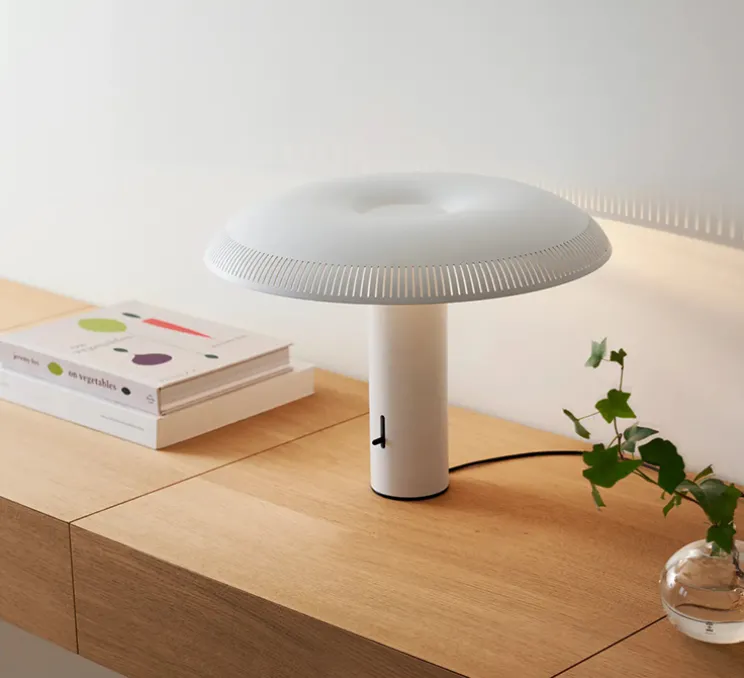 Lampe à poser, Ilumina, blanc, LED, 2700K, 776lm, Ø40,3cm, H30,5cm - Wastberg