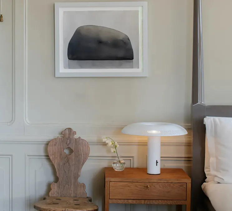 Lampe à poser, Ilumina, blanc, LED, 2700K, 776lm, Ø40,3cm, H30,5cm - Wastberg