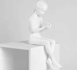 Enfants|Lampe*Seletti Lampe à poser, Innerglow Mini Girl, , L22cm, H49,5cm - blanc