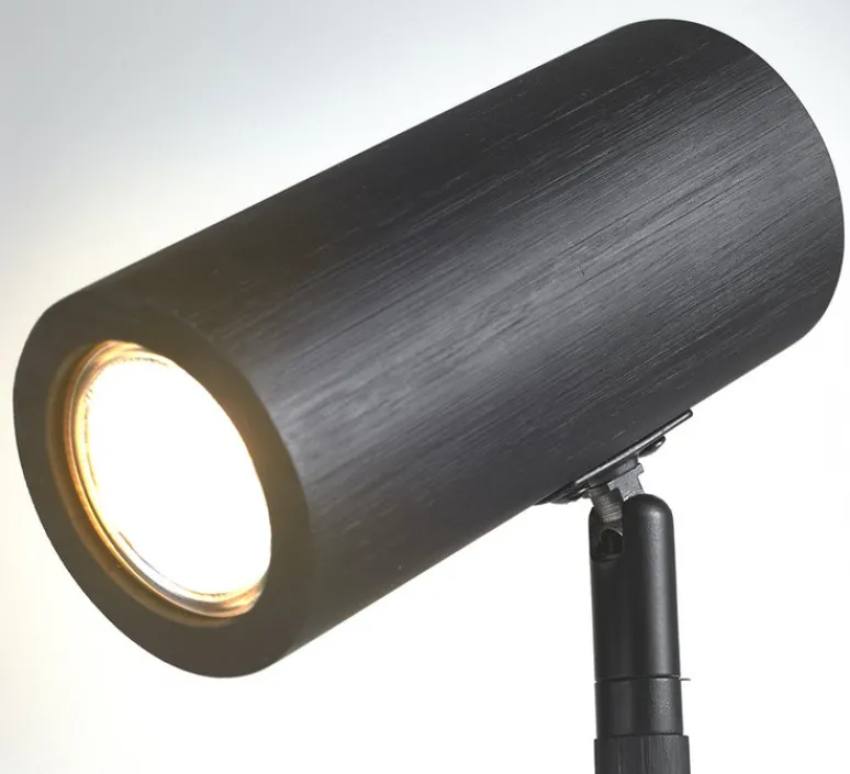 Lampe*Good&Mojo Lampe à poser, Java, , Ø18cm, H47cm - noir