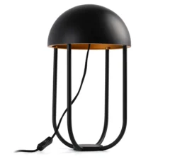 Lampe*Faro Lampe à poser, JELLYFISH, , LED, 3000K, Ø29cm, H44cm - noir et or