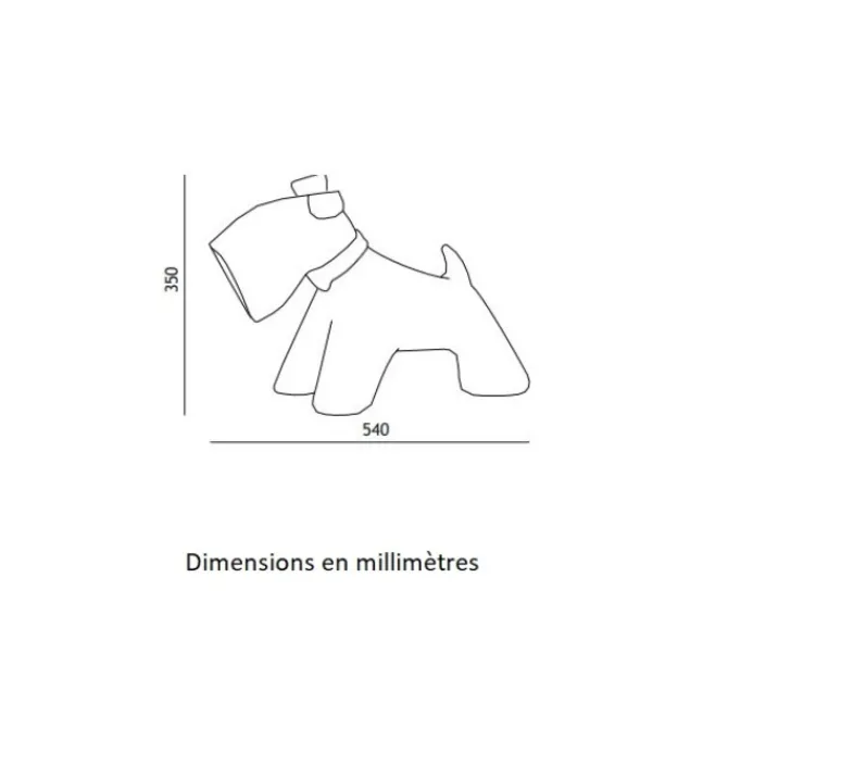 Lampe*Toscot Lampe à poser, Jules, , IP55, L54cm, H35cm - noir