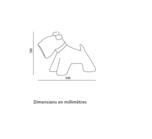 Lampe*Toscot Lampe à poser, Jules, , IP55, L54cm, H35cm - terracotta