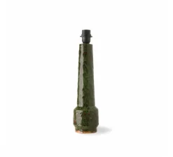 Lampe*HKLIVING Lampe à poser, Jute Cilinder + Retro Stoneware, , Ø22cm, H70cm - HK Living vert jade, vert