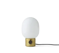 Lampe à poser, JWDA , laiton poli, opalin brillant, Ø17cm, H29cm - Audo Copenhagen