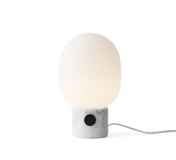 Lampe*Audo Copenhagen Lampe à poser, JWDA , , Ø19cm, H32cm - marbre blanc, opalin mat