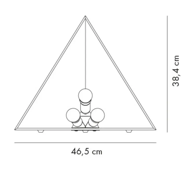 Lampe à poser, Kaleidolight, Miroir, L46,5cm, H38,4cm - Axolight