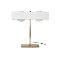Lampe*Bert frank Lampe à poser, Kernel, , laiton, LED, L40cm, H20cm - blanc