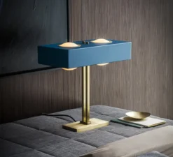 Lampe*Bert frank Lampe à poser, Kernel, , laiton, LED, L40cm, H20cm - bleu