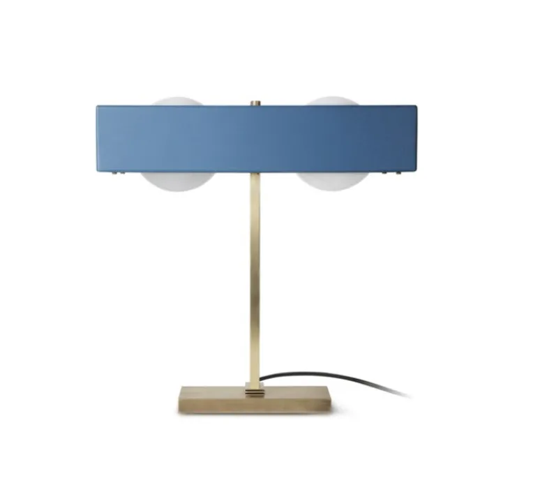 Lampe*Bert frank Lampe à poser, Kernel, , laiton, LED, L40cm, H20cm - bleu