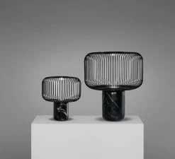 Lampe*B.lux Lampe à poser, Keshi, marbre , H44cm, Ø50cm - B-LUX noir