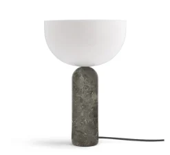 Lampe*New Works Lampe à poser, Kizu Large, , Ø30cm, H45cm - blanc et marbre gris du marais