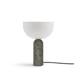 Lampe*New Works Lampe à poser, Kizu Small, , Ø25cm, H35cm - blanc et marbre gris du marais