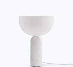 Lampe*New Works Lampe à poser, Kizu Small, , Ø25cm, H35cm - Marbre blanc