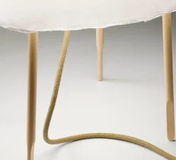 Lampe*Foscarini Lampe à poser, Kurage, , Ø34cm, H49cm - blanc et frêne