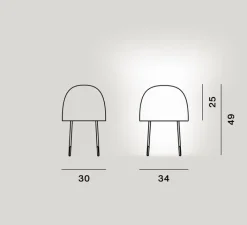 Lampe*Foscarini Lampe à poser, Kurage, , Ø34cm, H49cm - blanc et frêne