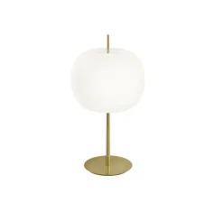 Lampe*KDLN Lampe à poser, Kushi XL, , Ø33cm, H61cm - laiton