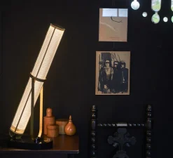 Lampe*DCW éditions Paris Lampe à poser, La Lampe Frechin, , LED, 2700K, 1240lm, L25cm, H62,5cm - marbre noir et verre