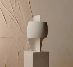 Lampe à poser, Lampe B, gypse blanc, LED, 2200K, 750 lm, L24cm, H39cm - Thierry Dreyfus -DCW éditions Paris