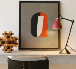 Lampe|Enfants*DCW éditions Paris Lampe à poser, Lampe Gras 205, , L14cm, H59cm - Dcw éditions noir, rouge
