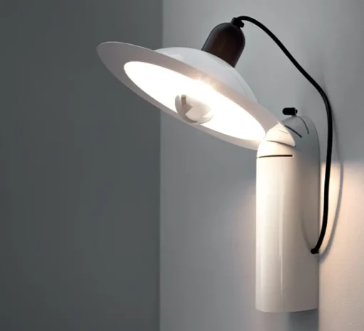 Lampe*Stilnovo Lampe à poser, Lampiatta, , L28,2cm, H48,4cm - blanc