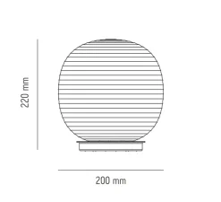 Lampe*New Works Lampe à poser, Lantern Small, , Ø20cm, H22cm - blanc