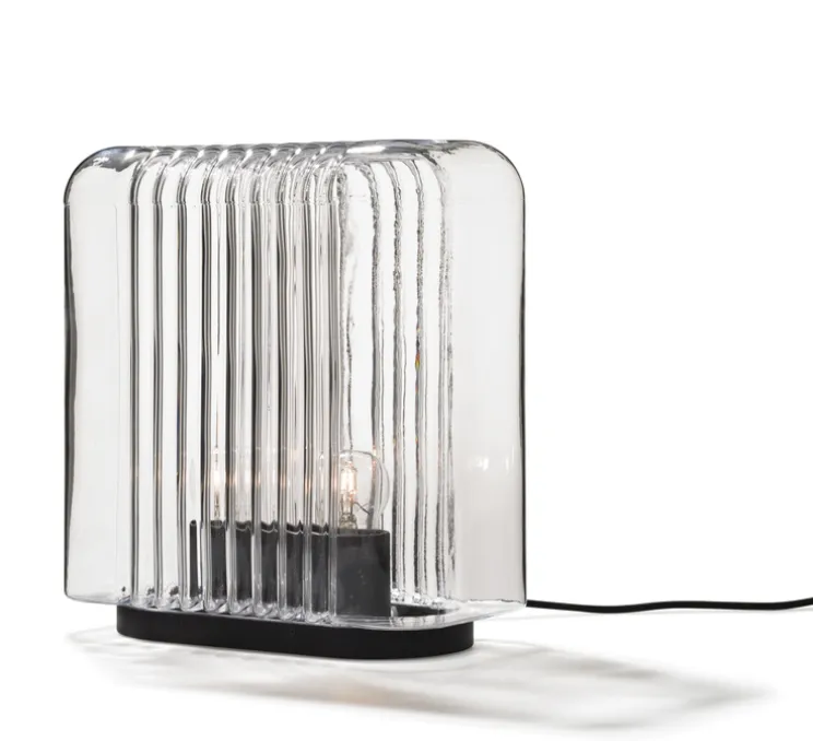 Lampe à poser, Lari, transparent, L35cm, H35cm - Karakter