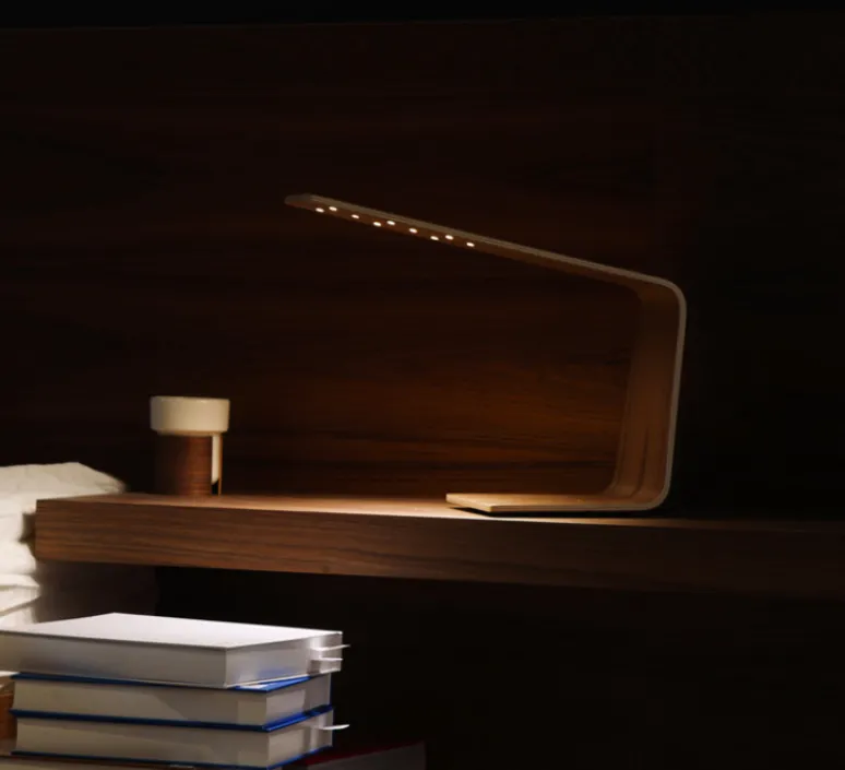 Lampe*Tunto Lampe à poser, LED1, , 2700K, H30cm - noyer