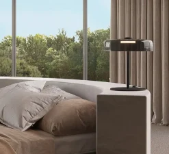 Lampe*LEDS C4 Lampe à poser, Levels, 1 body, , LED, dim, 2700-3000-4000K, 1069 lm, Ø42cm, H45cm - Fumé