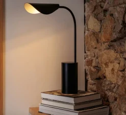 Lampe*Faro Lampe à poser, Liggera, , L10cm, H55,75cm - noir