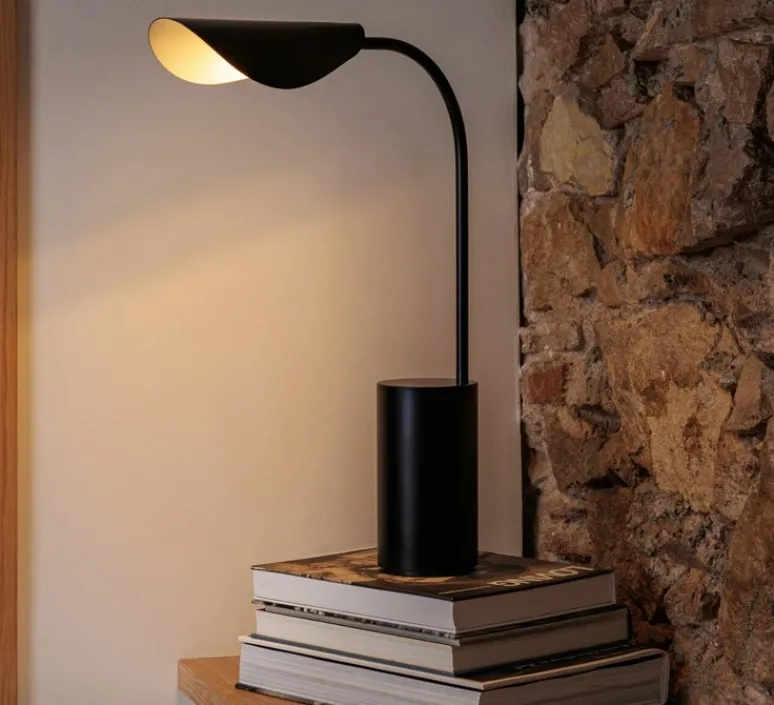 Lampe*Faro Lampe à poser, Liggera, , L10cm, H55,75cm - noir
