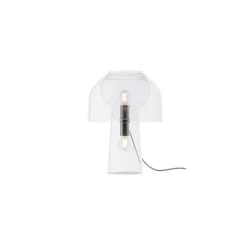 Lampe*Karman Lampe à poser, Lilly, verre , , Ø36cm, H48cm - transparent