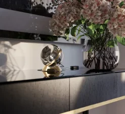 Lampe*Lumina Lampe à poser, Limbus Eye , , LED, dim, 2700K, 220 lm, Ø12cm, H12cm - laiton