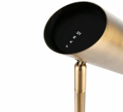 Lampe à poser, LINK, bronze, L15cm, H46cm - Faro