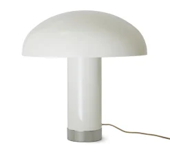 Lampe*HKLIVING Lampe à poser, Lounge, , Ø47cm, H49cm - HK Living blanc, chrome