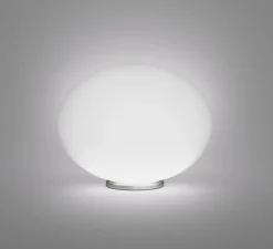 Lampe*Vistosi Lampe à poser, Lucciola LT G, , Lcm, H36cm - blanc mat, nickel satiné
