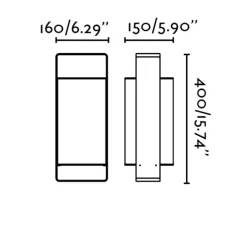 Lampe à poser, Lula, noir et blanc, H40cm - FARO